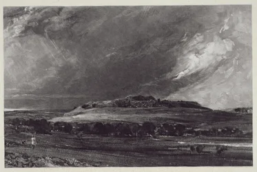 Old Sarum, graviert von David Lucas (1802-81), 1833